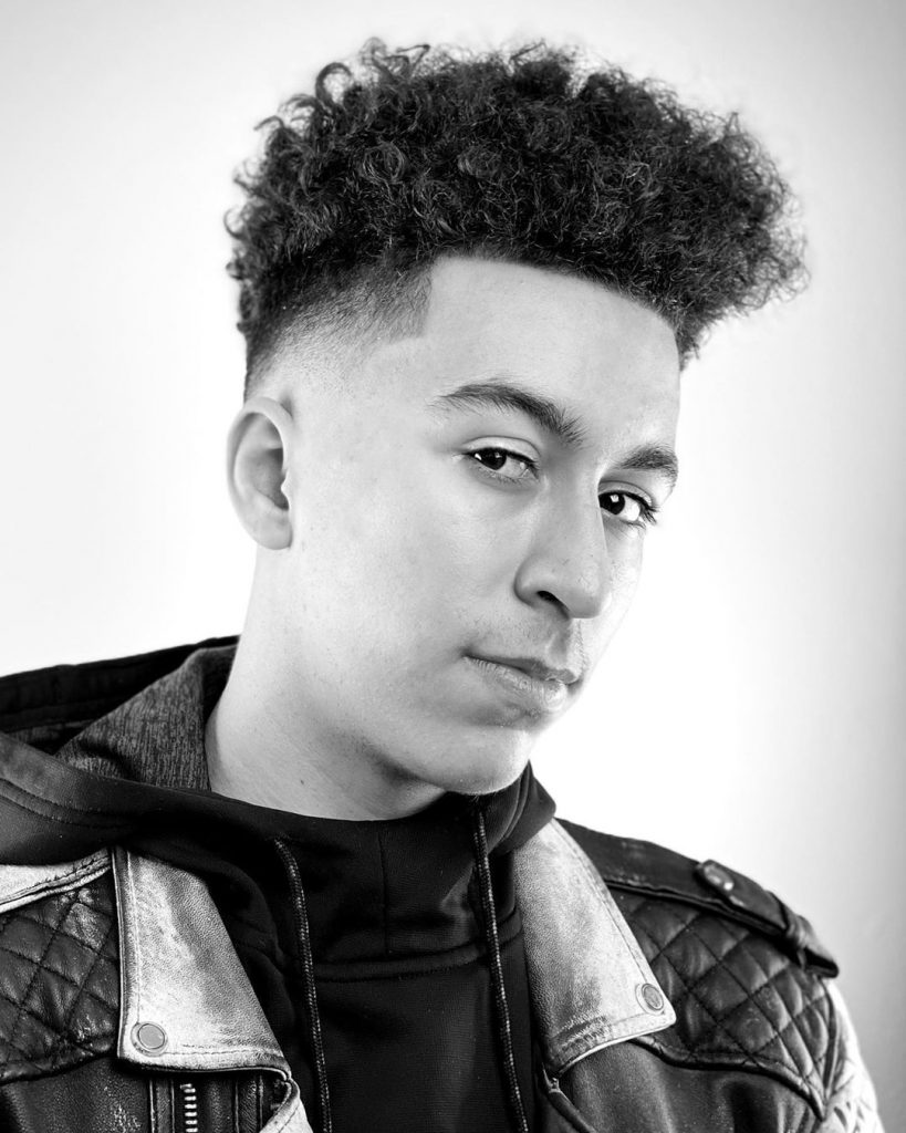 High top fade haircut curly hair