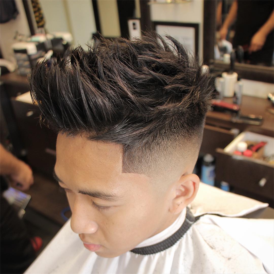 Textured hairstyles for Asian men