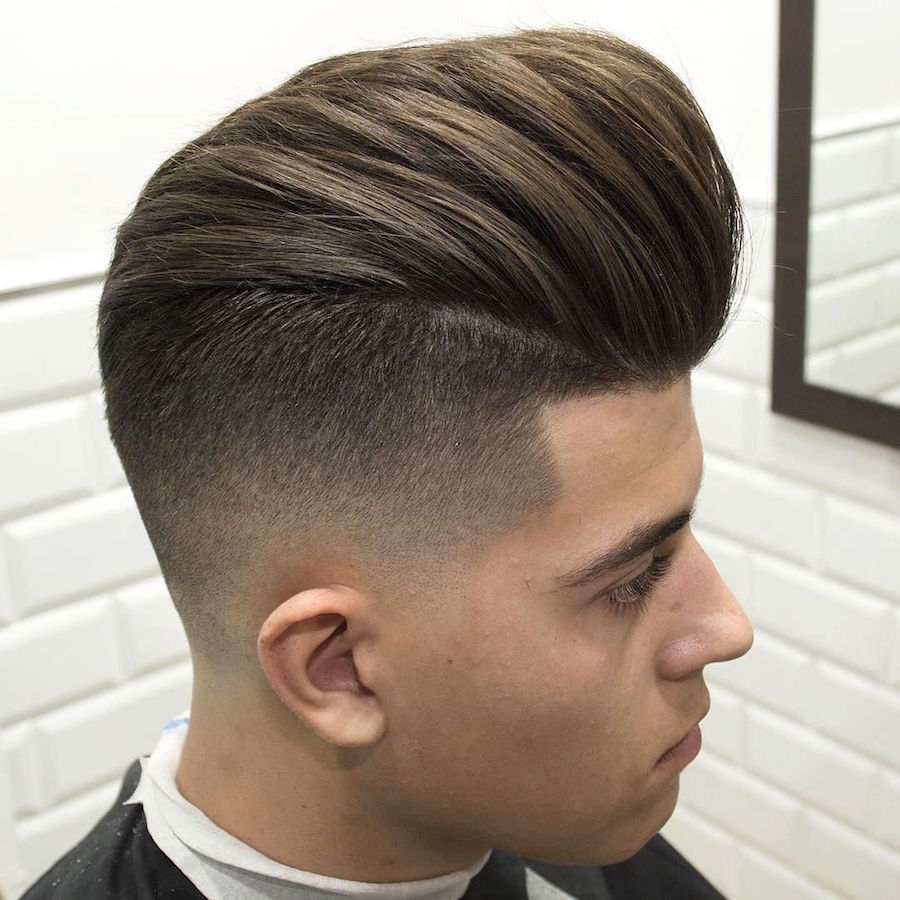 javi_thebarber__and high fade pompadour