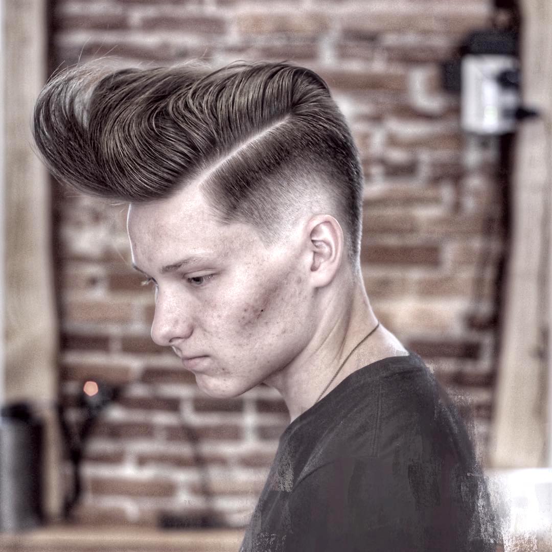 jenegafpas cool long fringe pompadour haircut for men