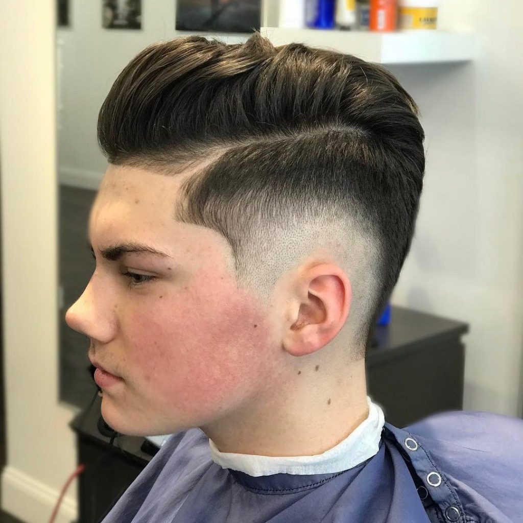 Burst fade haircut for teenage boys