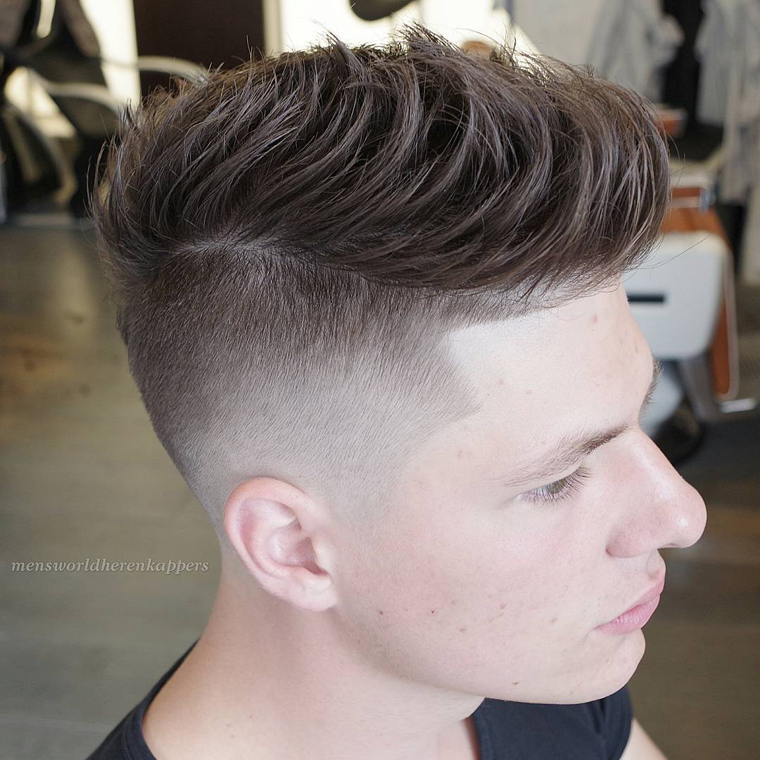 Short disconnected undercut hairstyle