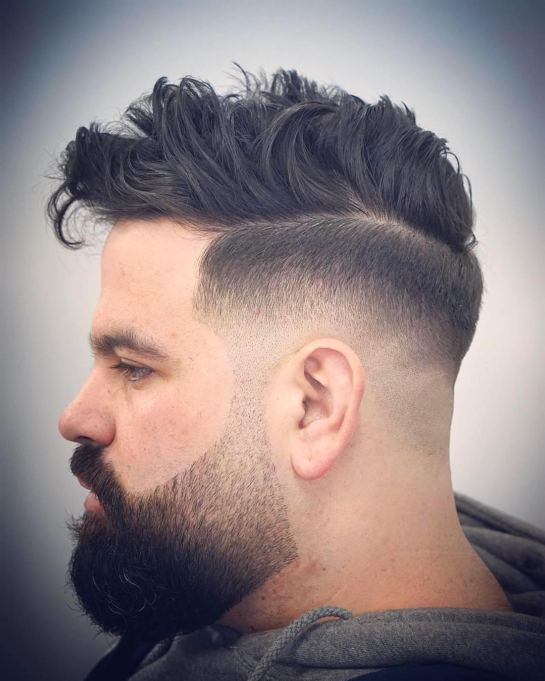 mikes_custom_kuts cool low fade haircut messy long hair on top