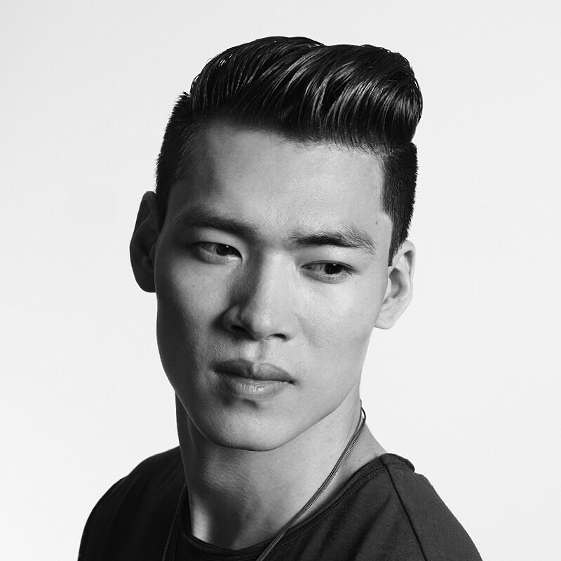 Classic men's hairstyle for Asian men