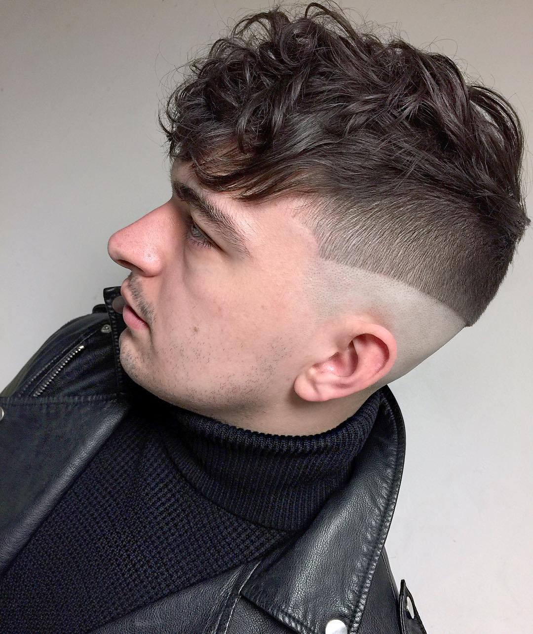 mikeyyyyyyy_ fucking line haircut curly hair