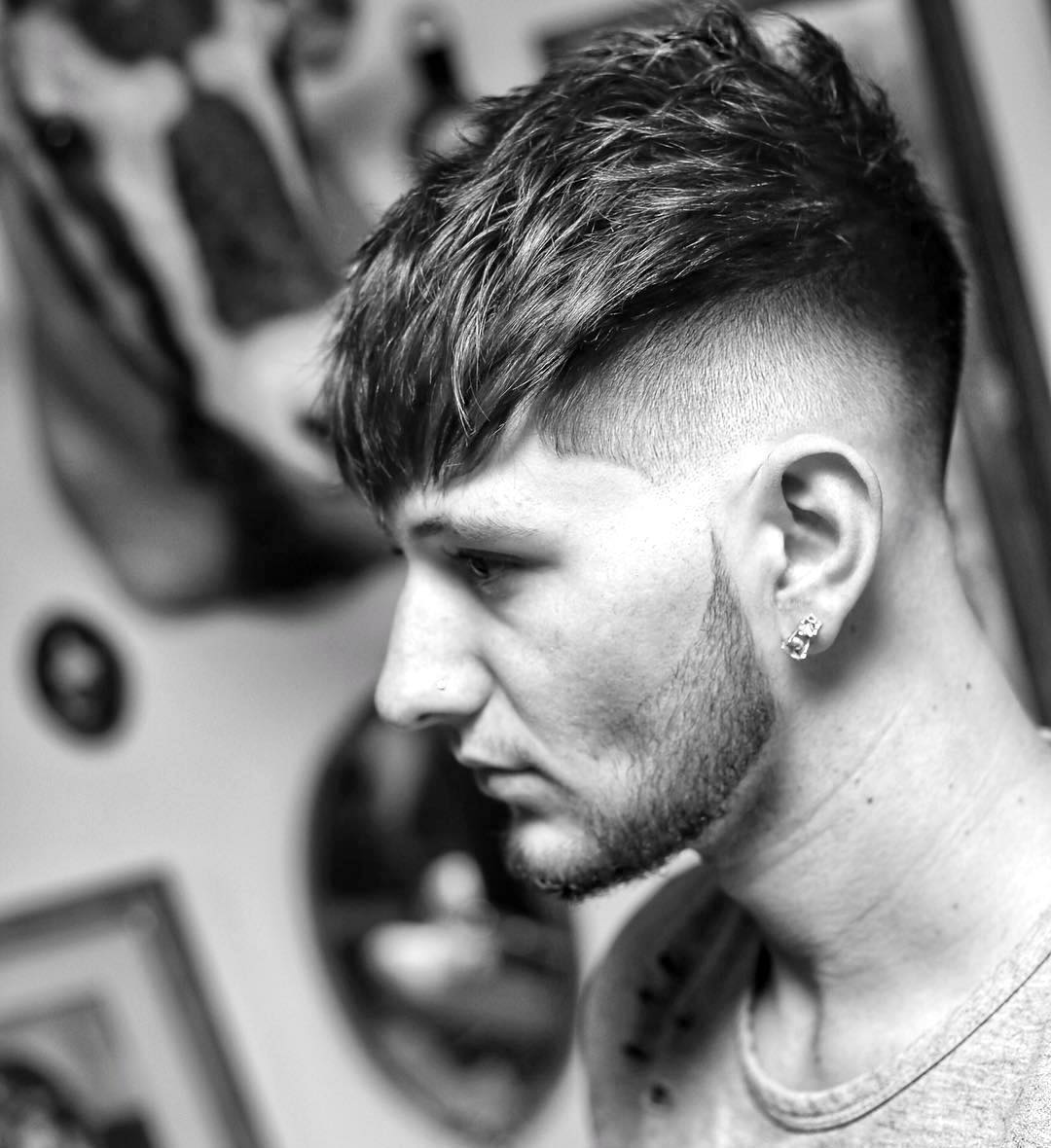 textured undercut for men