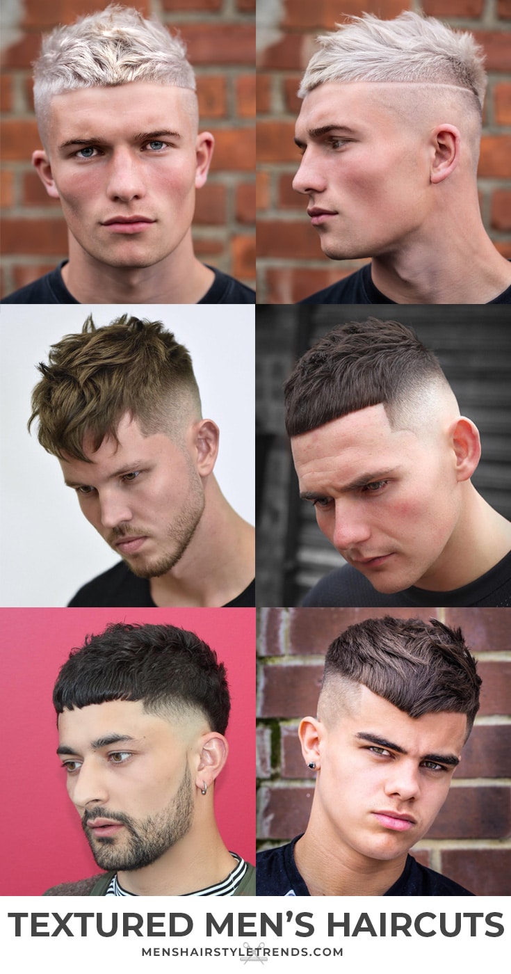 Textured mens haircuts short hair