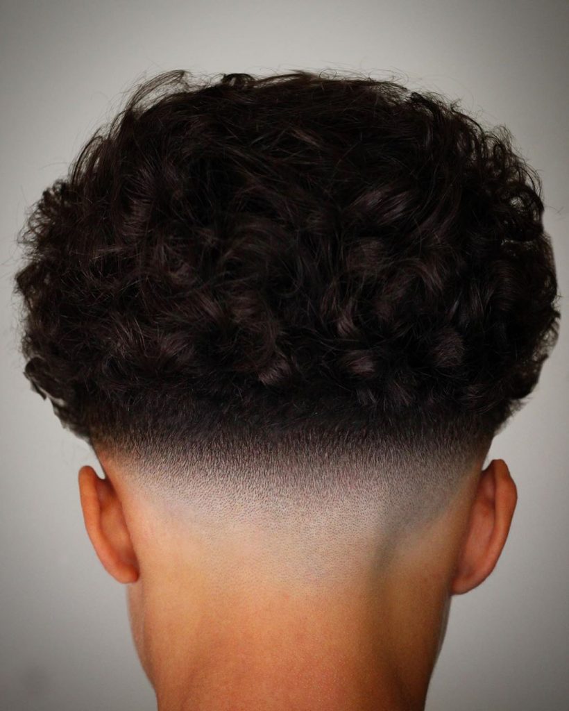 Skin fade haircut for curly hair