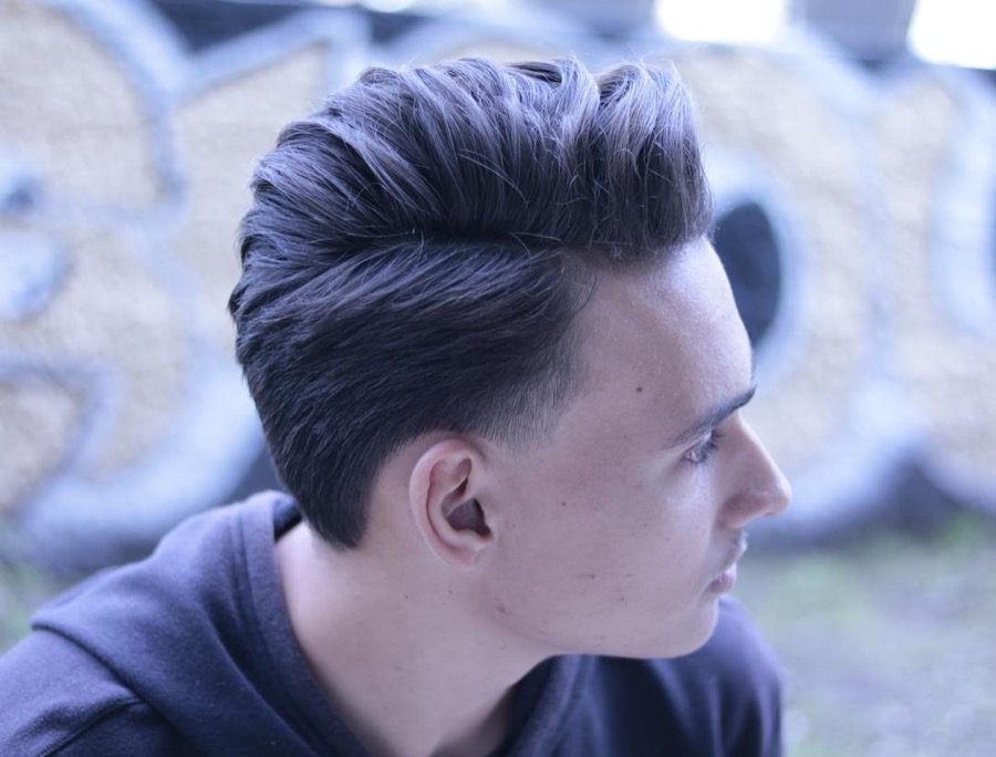 Side part haircut for men