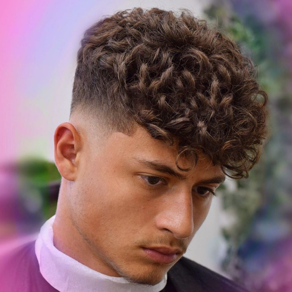 fade haircuts for curly hair