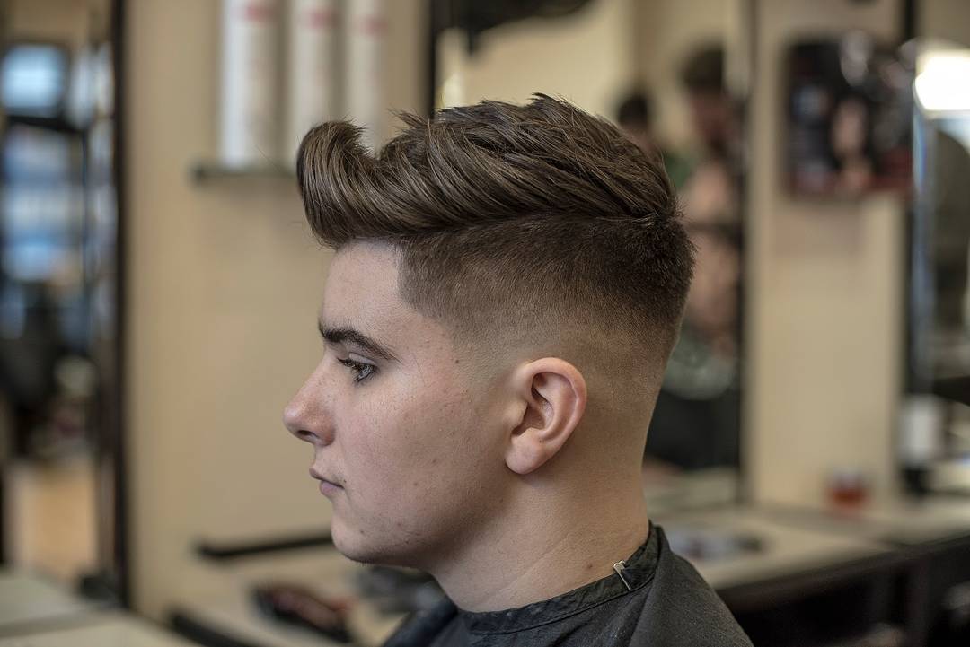 Mens haircut for thick hair with high fade