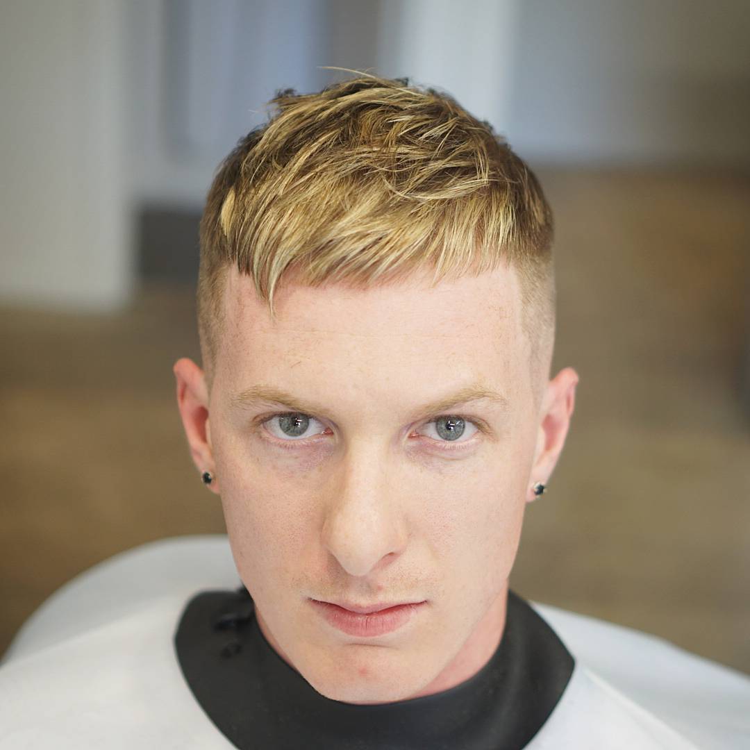 Modern caesar haircut