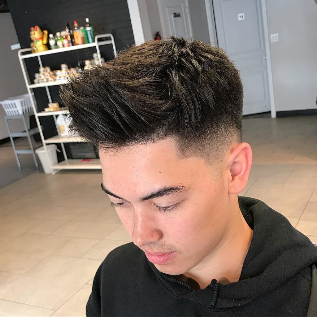 asian quiff haircut