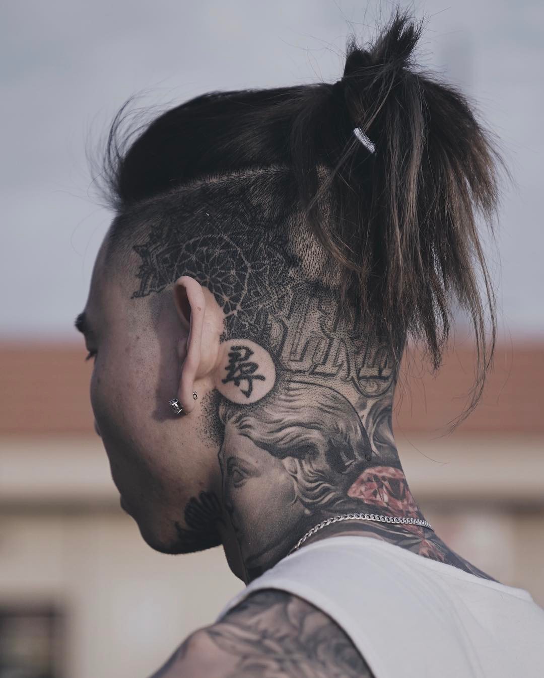 long hair undercut