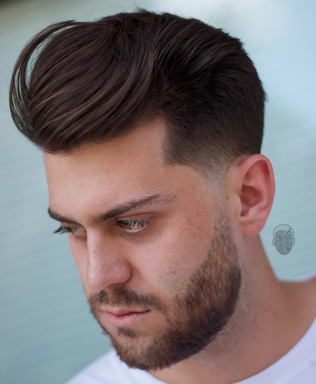 Sweep Back Men's Hairstyle