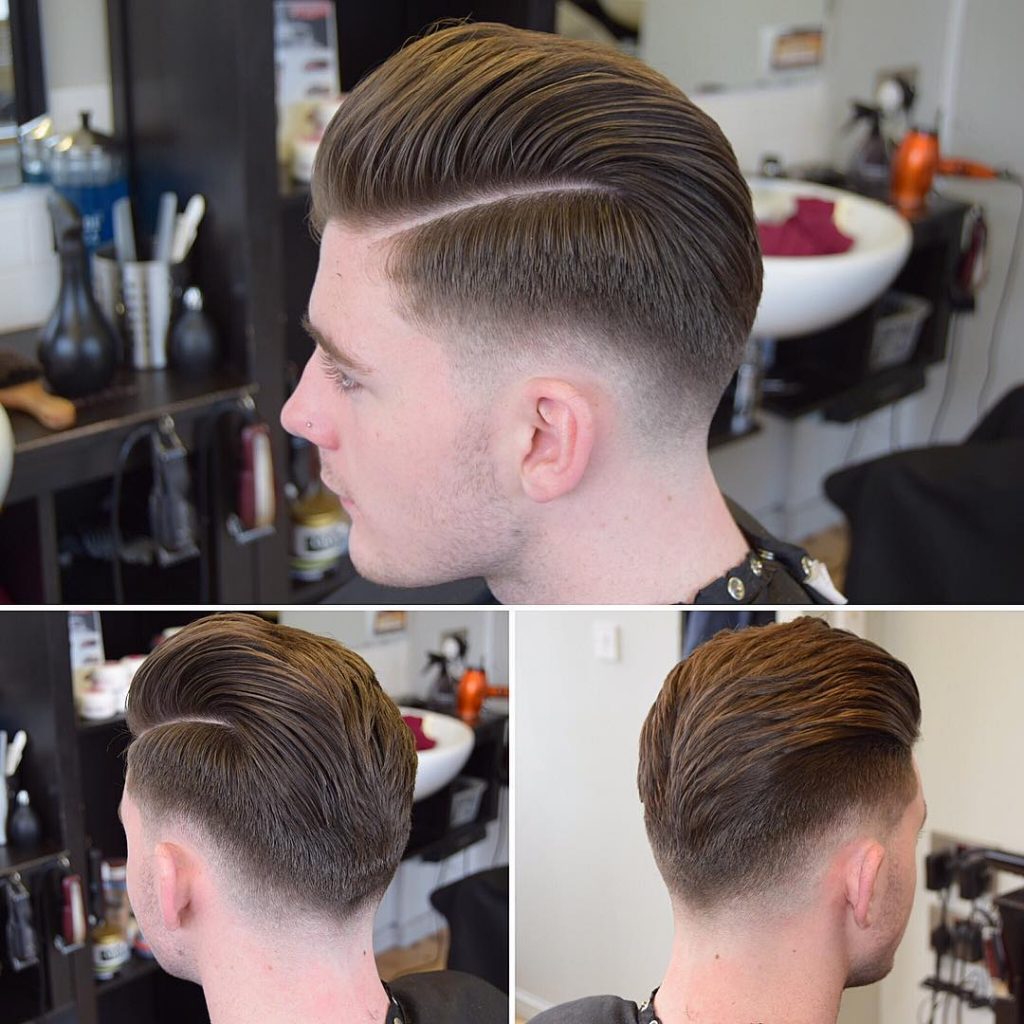 side part hairstyle for men