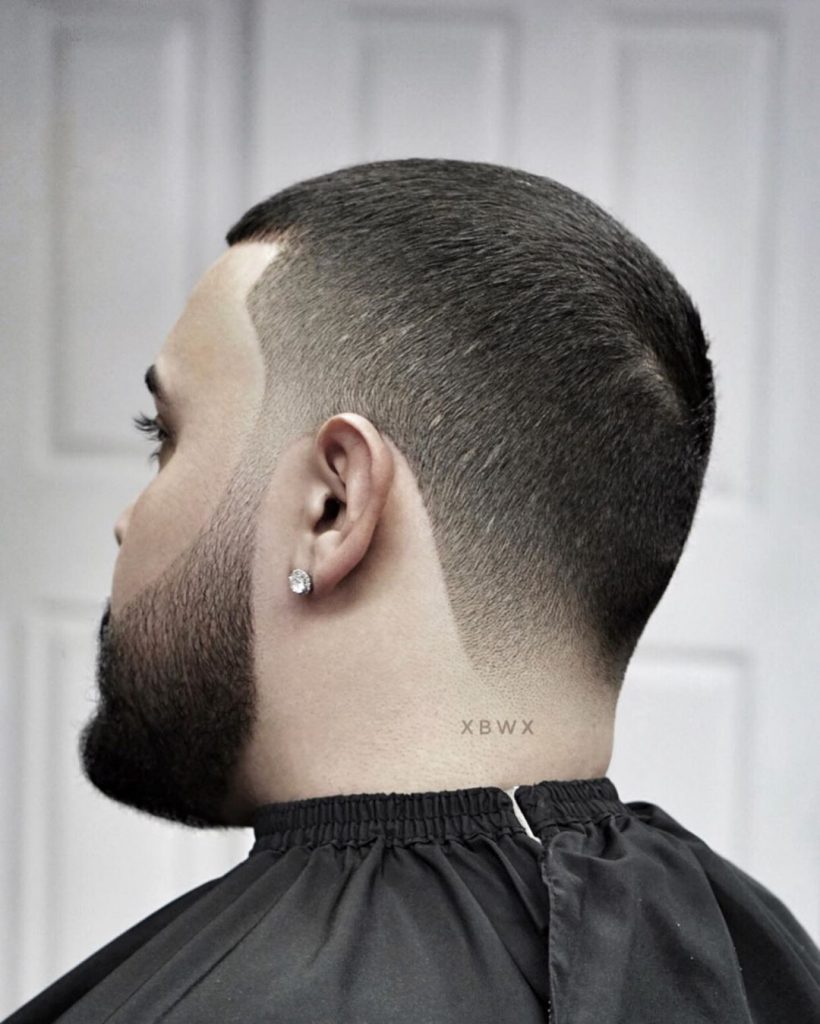 Buzz cut with taper fade